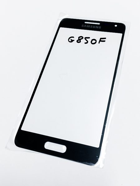 Скло корпусу Samsung G850F Galaxy Alpha, сіре