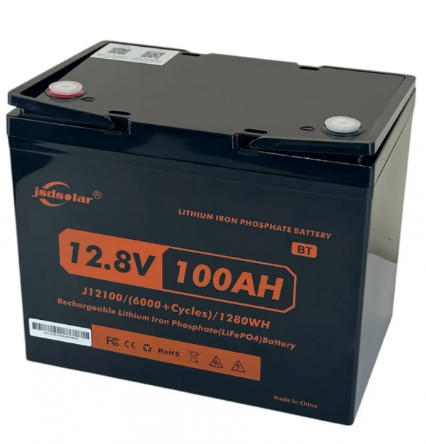 акумулятор jsdsolar 12v100ah БЛЮТУЗ